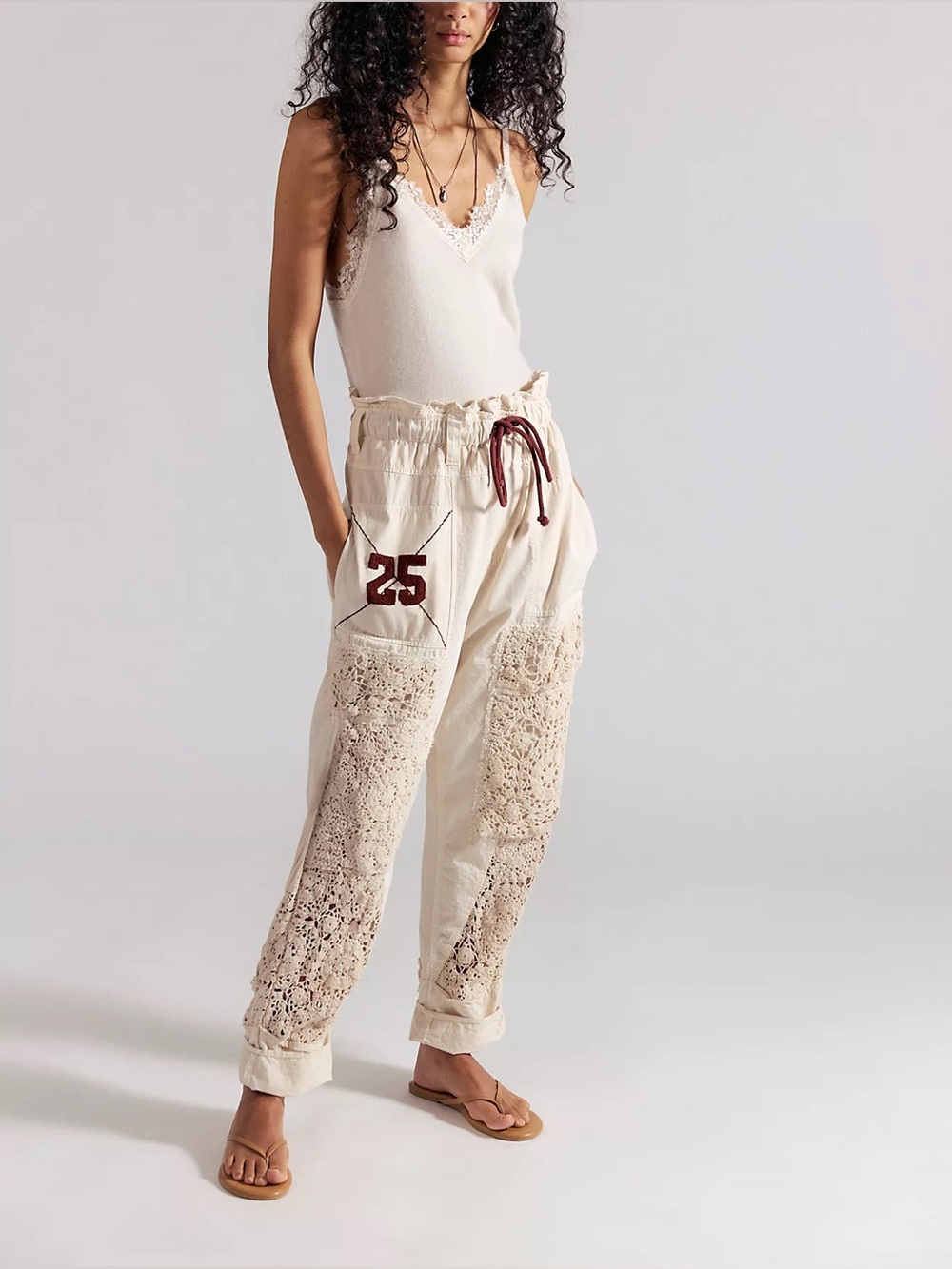 Free people Rockaway Pull-On Craft Pants birch